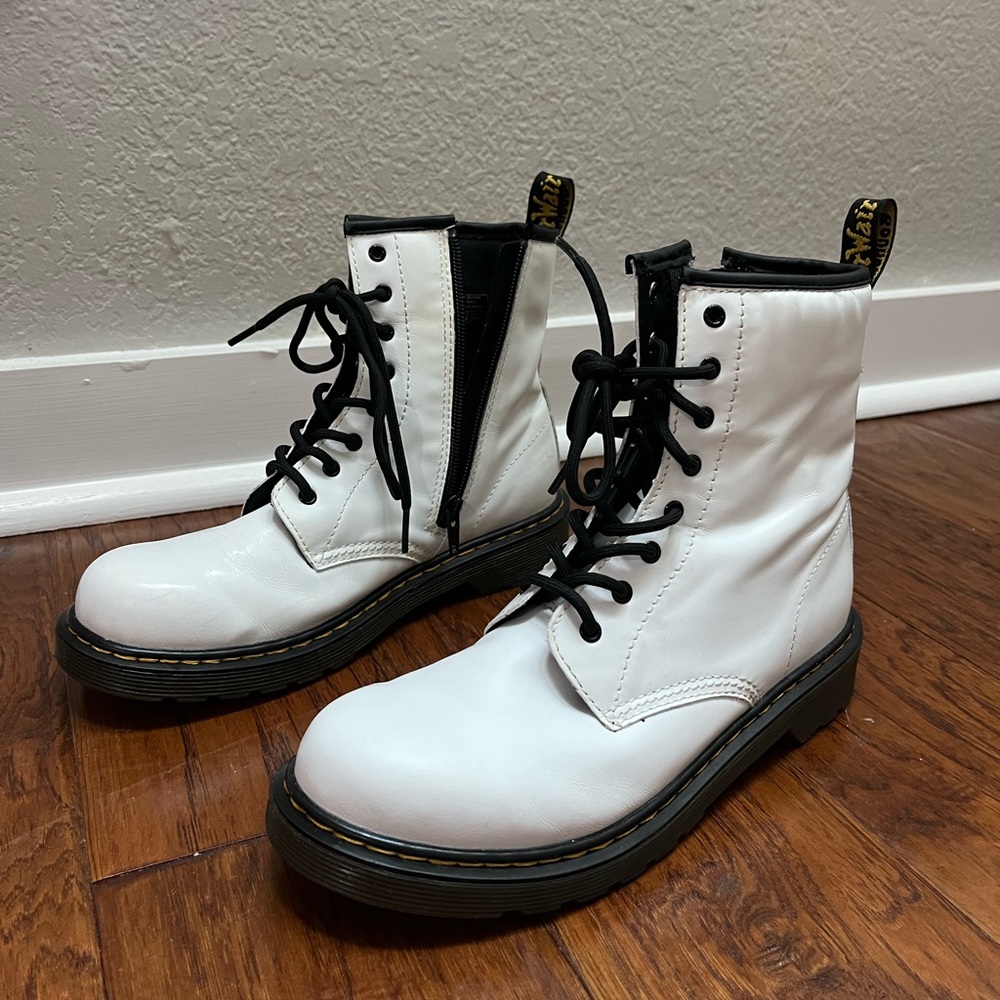 Dr Martens white boots